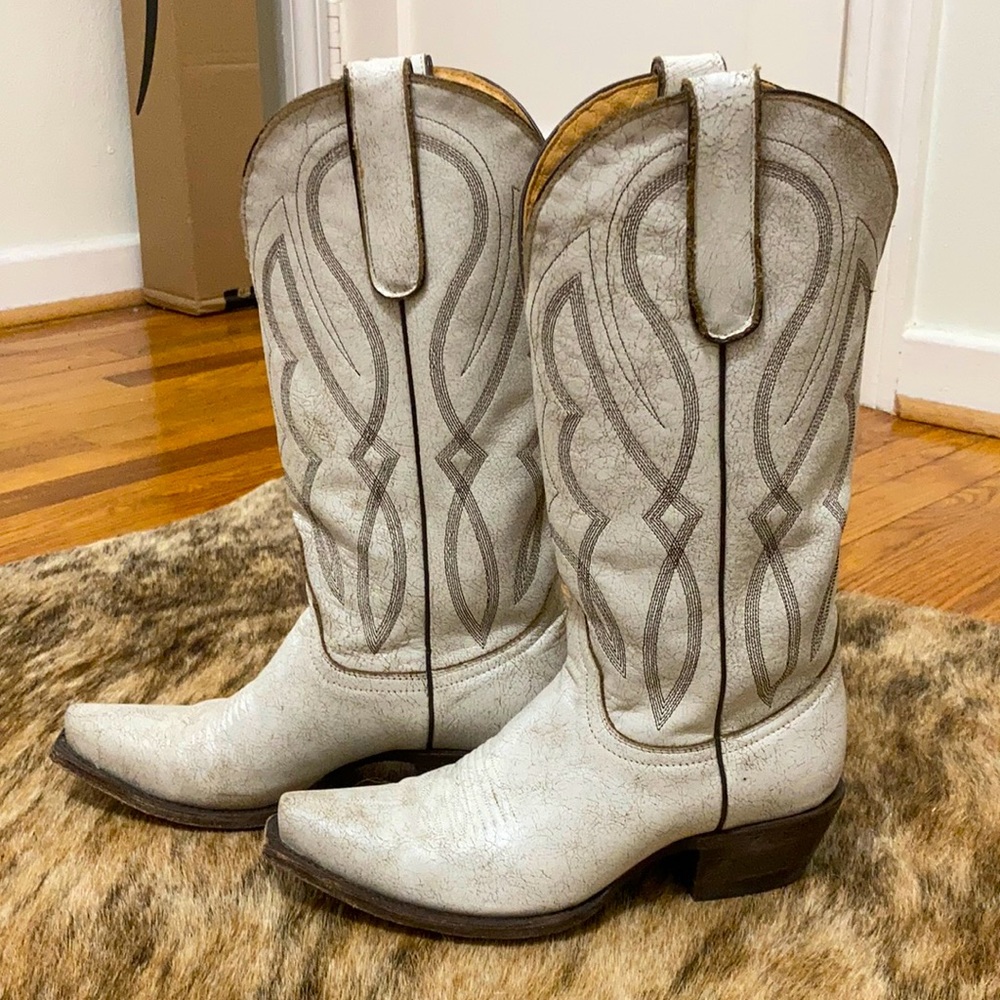 Idyllwind by Miranda Lambert Rustic white cowboy boots size 7B